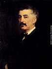 Paul Jacques Aime Baudry Canvas Paintings - Portrait of P. A. Chikhachev
